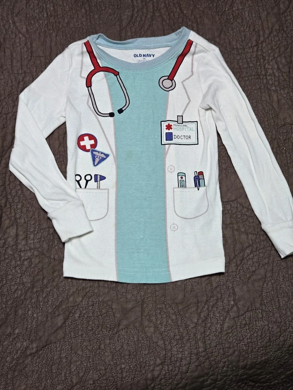Doctor Costume Pajama Top, toddler kids 3T